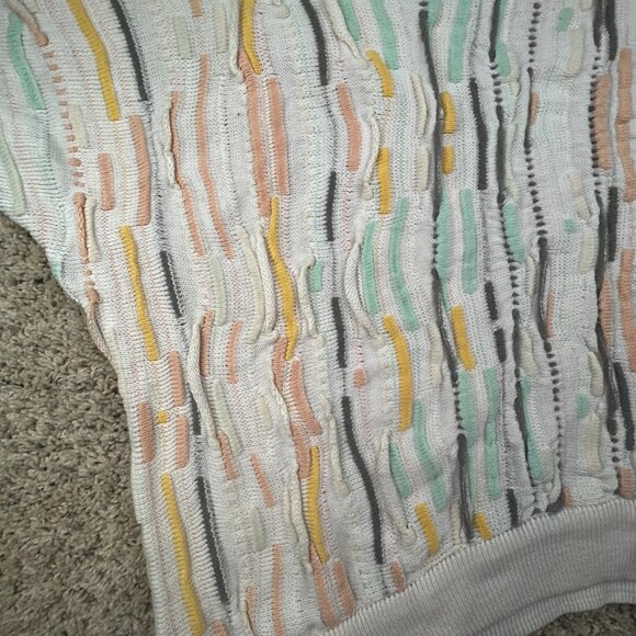 COOGI Australia Medium Cotton Sweater 3D Intricate Knit Pullover Crew Neck Adult - Picture 14 of 16